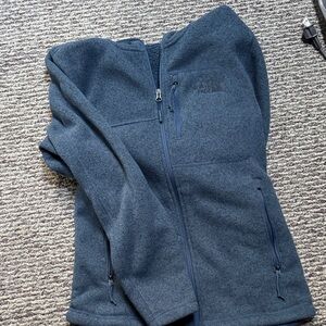 The North Face Navy Full-Zip Fleece Jacket